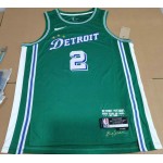 Maglia #2 Cunningham Detroit Pistons 22-23 city Verde Stampato