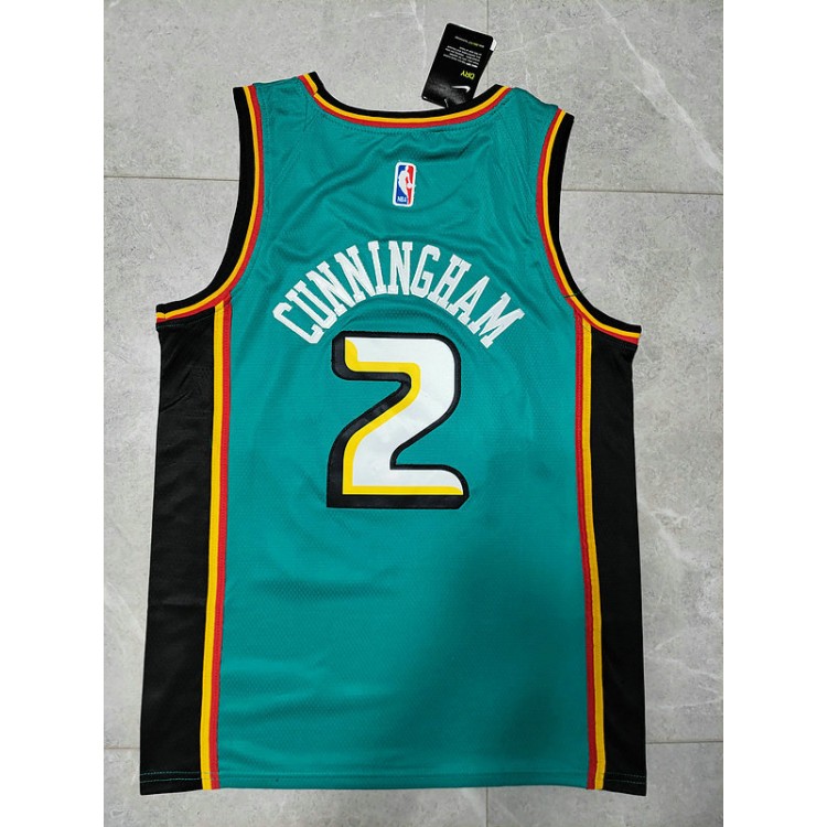 Maglia #2 Cunningham Detroit Pistons 22-23 classic Blu Ricamato