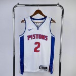 Maglia #2 Cunningham Detroit Pistons Bianco