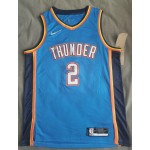 Maglia NBA 2 Gigeous-Alexander OKC Thunder 21-22 Blu Stampato