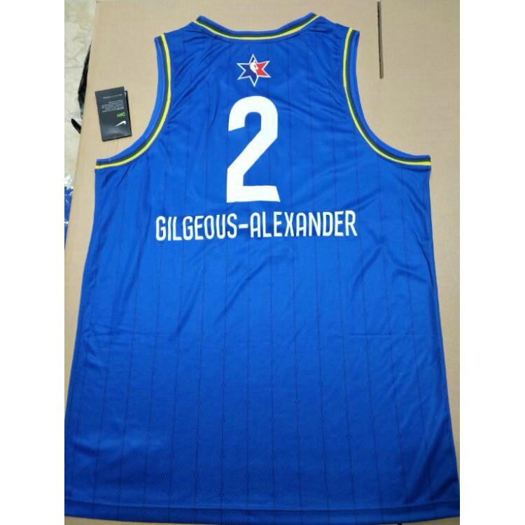 Maglia NBA 2 Gilgeous-Alexander 2020 All star game Blu