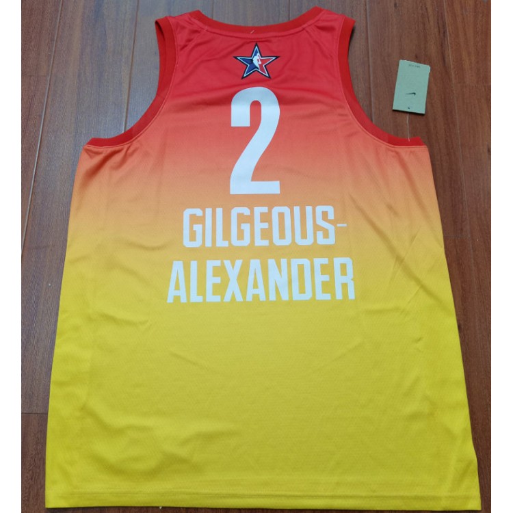 Maglia NBA 2 Gilgeous-Alexander 2023 NBA All star games Giallo