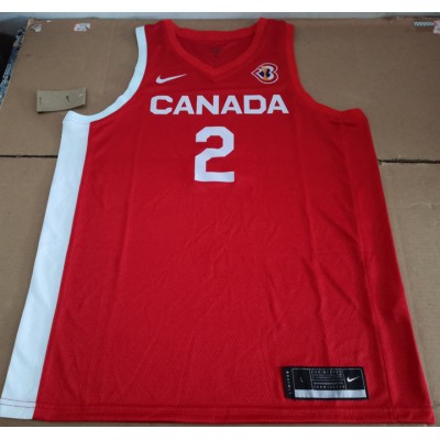 Maglia 2 Gilgeous-Alexander Canada Team 2023 Rosso