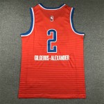 Maglia NBA 2 Gilgeous-Alexander OKC Thunder 2024-25 statement Arancione Ricamato