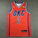 Maglia NBA 2 Gilgeous-Alexander OKC Thunder 2024-25 statement Arancione Ricamato