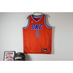 Maglia NBA 2 Gilgeous-Alexander OKC Thunder 23-24 statement Arancione