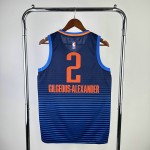 Maglia NBA 2 Gilgeous-Alexander OKC Thunder Blu