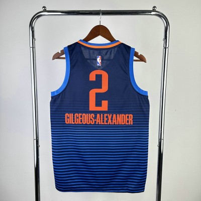 Maglia NBA 2 Gilgeous-Alexander OKC Thunder Blu