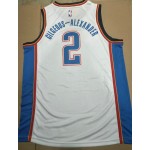 Maglia NBA 2 Gilgeous-alexander OKC Thunder 19-20 Bianco Stampato