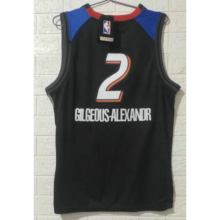 Maglia NBA 2 Gilgeous-alexander OKC Thunder 20-21 city Ricamato