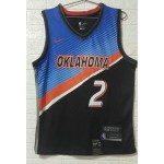 Maglia NBA 2 Gilgeous-alexander OKC Thunder 20-21 city Ricamato