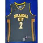 Maglia NBA 2 Gilgeous-alexander OkC Thunder 19-20 city Ricamato