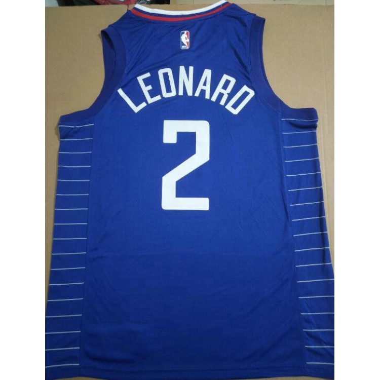 Maglia NBA 2 Kawhi Leonard Clippers Blu