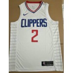 Maglia NBA 2 Kawhi Leonard Clippers Bianco