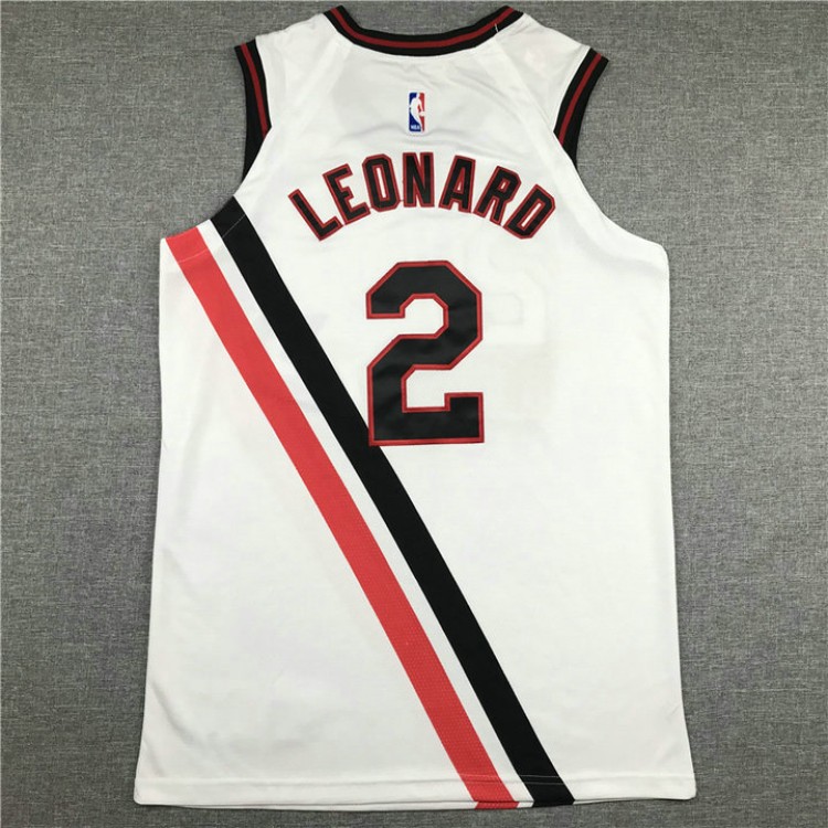 Maglia NBA 2 Leonard Clippers Retro Bianco Ricamato