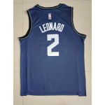 Maglia NBA 2 Leonard Los Angeles Clippers 23-24 city Blu Ricamato