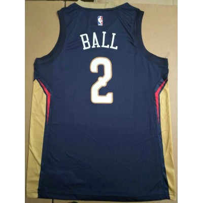 Maglia NBA 2 Lonzo Ball Pelicans Blu