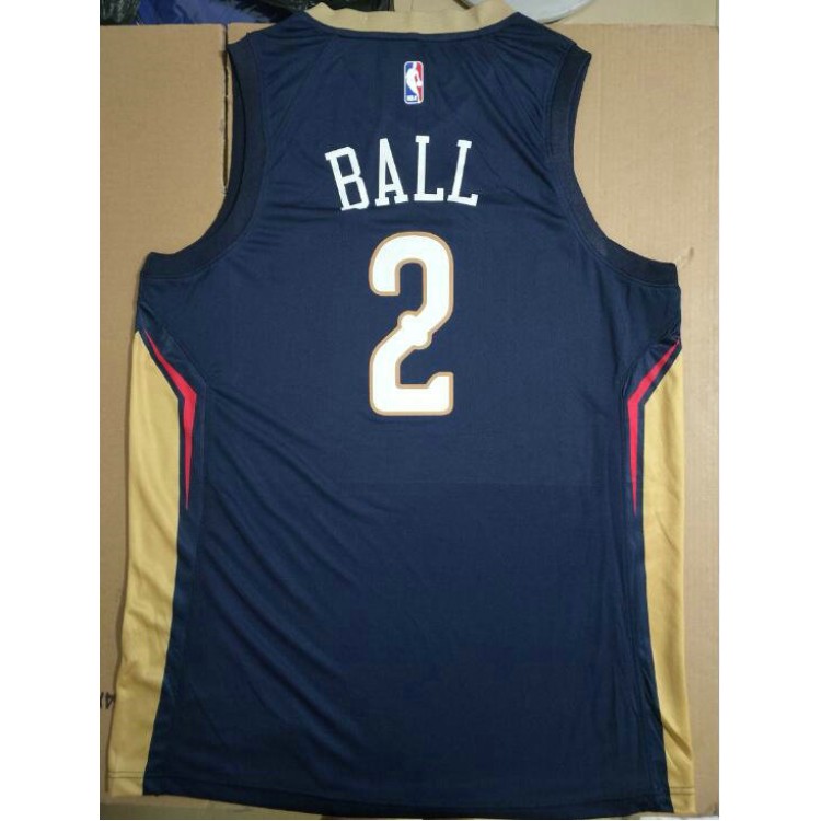 Maglia NBA 2 Lonzo Ball Pelicans Blu