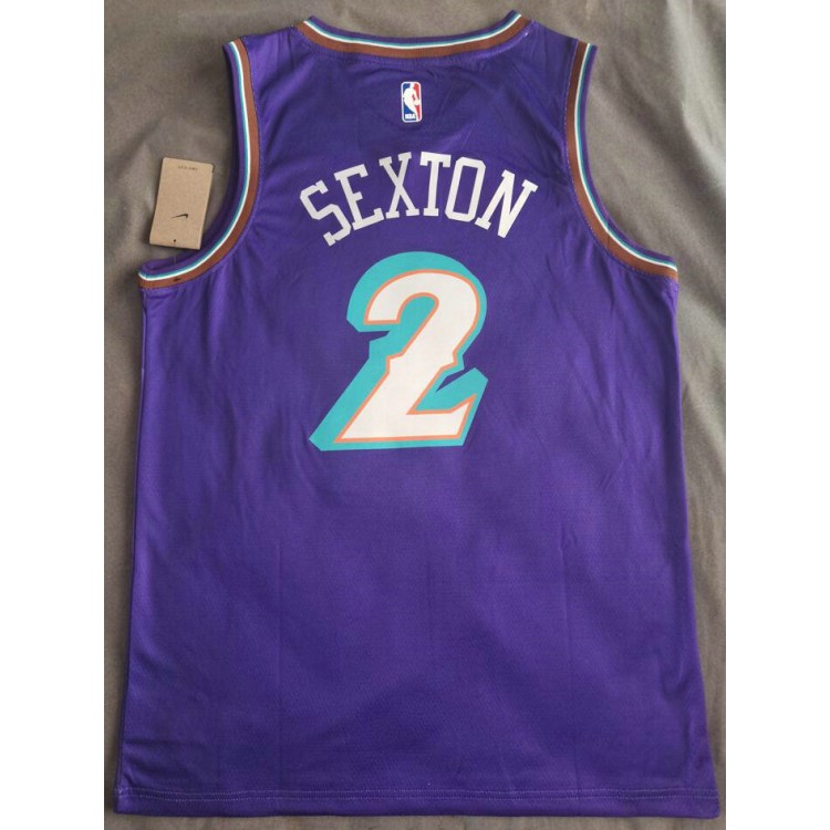 Maglia NBA 2 Sexton Jazz Retro Viola