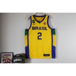 Maglia 2 Yago Brazil 2023 FIBA Giallo