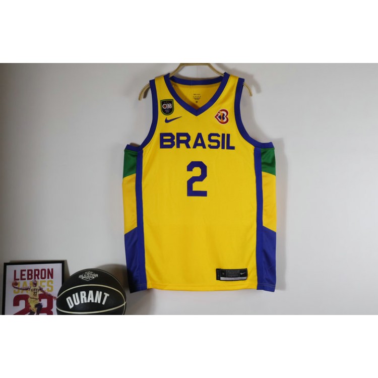 Maglia 2 Yago Brazil 2023 FIBA Giallo