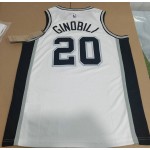 Maglia NBA 20 Ginobili Spurs Bianco