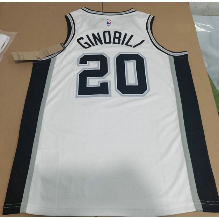 Maglia NBA 20 Ginobili Spurs Bianco