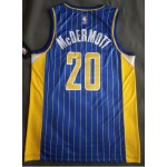 Maglia #20 Mcdermott Indiana Pacers 2020-21 city Blu Stampato