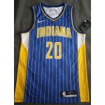 Maglia #20 Mcdermott Indiana Pacers 2020-21 city Blu Stampato