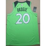 Maglia NBA 20 Okogie Timberwolves Verde Stampato