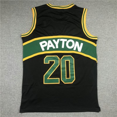 Maglia NBA 20 Payton Seattle Supersonics Nero