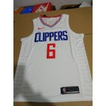 Maglia NBA 2017-18 Los Angeles Clippers 6 DeAndre Jordan Association Bianco Swingman