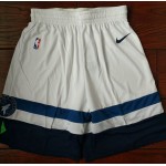 Maglia NBA 2018 Minnesota Timberwolves Pantaloncini Bianco