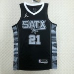 Maglia NBA 21 Duncan 2022-23 Nero Statement Edition