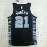 Maglia NBA 21 Duncan 2022-23 Nero Statement Edition