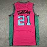 Maglia NBA 21 Duncan Spurs retro pink