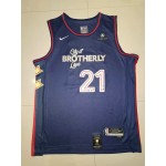 Maglia #21 Embiid Philadelphia 76ers 23-24 city Ricamato