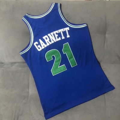 Maglia NBA 21 Garnett Timberwolves 1997-98 Autentico Blu