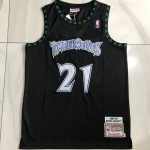 Maglia NBA 21 Kevin Garnett Timberwolves 1997-98 Nero