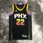 Maglia NBA 22 Ayton Phoenix Suns Nero 2022-23 Statement Edition Stampato