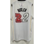 Maglia #22 Butler Miami Heat 22-23 city Bianco Ricamato