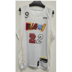 Maglia #22 Butler Miami Heat 22-23 city Bianco Ricamato