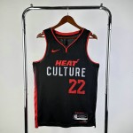 Maglia #22 Butler Miami Heat 23-24 city Nero Stampato