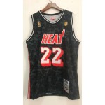 Maglia #22 Butler Miami Heat Bape Nero Ricamato