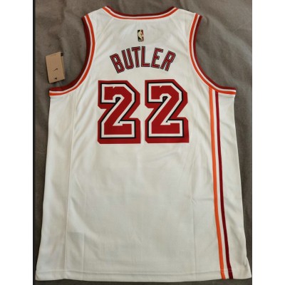 Maglia #22 Butler Miami heat 22-23 Vintage Bianco Stampato