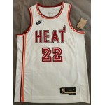 Maglia #22 Butler Miami heat 22-23 Vintage Bianco Stampato