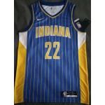 Maglia #22 LeVerde Indiana Pacers 2020-21 city Blu Stampato