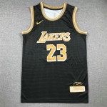 Maglia NBA 23 James Lakers 2024-25 Nero Ricamato