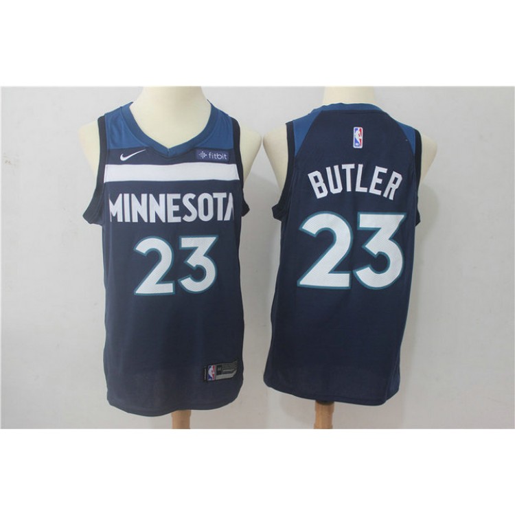 Maglia NBA 23 Jimmy Butler Wolves 2017-18 Season Blu