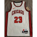 Maglia NBA 23 Jordan Bulls 22-23 city Bianco Stampato